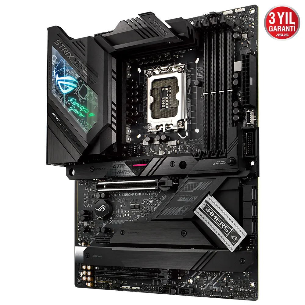 Asus ROG Strix Z690-F Gaming WIFI Intel Z690 Soket 1700 DDR5 6400(OC)MHz ATX Gaming (Oyuncu) Anakart