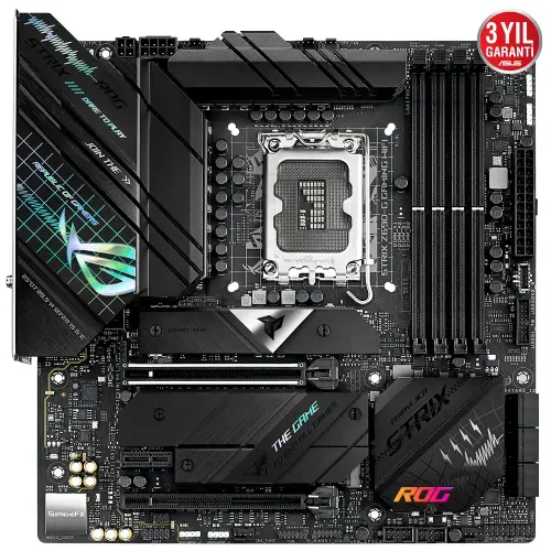 Asus ROG Strix Z690-G Gaming WIFI Intel Z690 Soket 1700 DDR5 6000(OC)MHz mATX Gaming (Oyuncu) Anakart