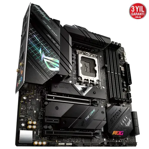 Asus ROG Strix Z690-G Gaming WIFI Intel Z690 Soket 1700 DDR5 6000(OC)MHz mATX Gaming (Oyuncu) Anakart