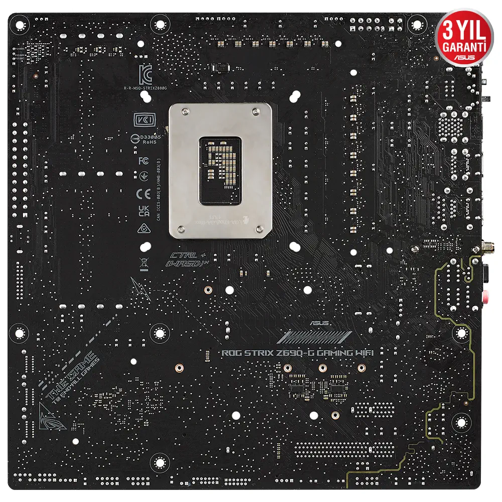 Asus ROG Strix Z690-G Gaming WIFI Intel Z690 Soket 1700 DDR5 6000(OC)MHz mATX Gaming (Oyuncu) Anakart