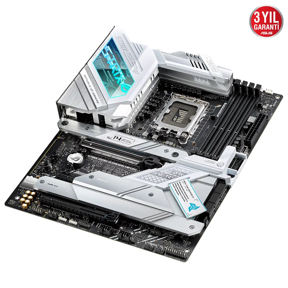 ASUS ROG Strix Z690-A Gaming WIFI D4 Intel Z690 Soket 1700 DDR4 5333(OC)MHz ATX Gaming (Oyuncu) Anakart