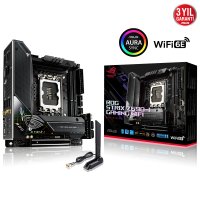 Asus ROG Strix Z690-I Gaming WIFI Intel Z690 Soket 1700 DDR5 6400(OC)MHz Mini-ITX Gaming (Oyuncu) Anakart