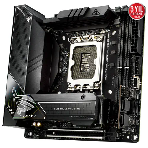Asus ROG Strix Z690-I Gaming WIFI Intel Z690 Soket 1700 DDR5 6400(OC)MHz Mini-ITX Gaming (Oyuncu) Anakart
