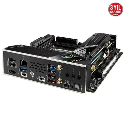 Asus ROG Strix Z690-I Gaming WIFI Intel Z690 Soket 1700 DDR5 6400(OC)MHz Mini-ITX Gaming (Oyuncu) Anakart