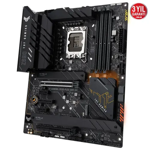 ASUS TUF Gaming Z690-Plus WIFI D4 Intel Z690 Soket 1700 DDR4 5333(OC)MHz ATX Gaming Anakart