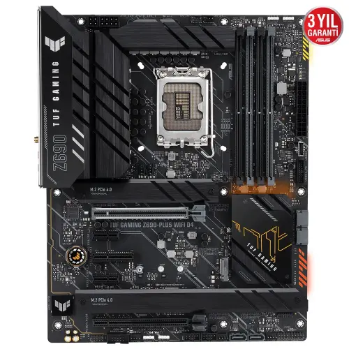 Asus TUF Gaming Z690-Plus WIFI D4 Intel Z690 Soket 1700 DDR4 5333(OC)MHz ATX Gaming Anakart