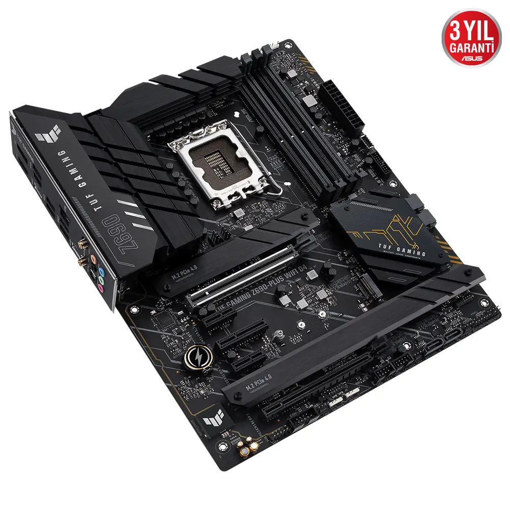 ASUS TUF Gaming Z690-Plus WIFI D4 Intel Z690 Soket 1700 DDR4 5333(OC)MHz ATX Gaming Anakart