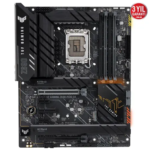 ASUS TUF Gaming Z690-Plus D4 Intel Z690 Soket 1700 DDR4 5333(OC)MHz ATX Gaming Anakart