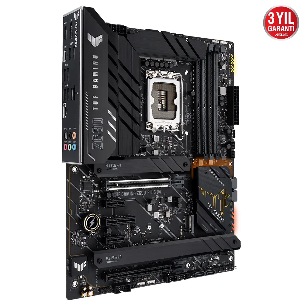 ASUS TUF Gaming Z690-Plus D4 Intel Z690 Soket 1700 DDR4 5333(OC)MHz ATX Gaming Anakart
