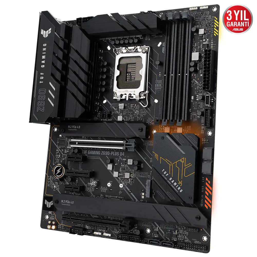 ASUS TUF Gaming Z690-Plus D4 Intel Z690 Soket 1700 DDR4 5333(OC)MHz ATX Gaming Anakart