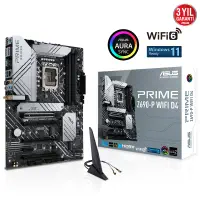 Asus Prime Z690-P WIFI D4 Intel Z690 Soket 1700 DDR4 5333(OC)MHz ATX Gaming (Oyuncu) Anakart