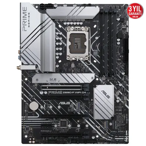 Asus Prime Z690-P WIFI D4 Intel Z690 Soket 1700 DDR4 5333(OC)MHz ATX Gaming (Oyuncu) Anakart
