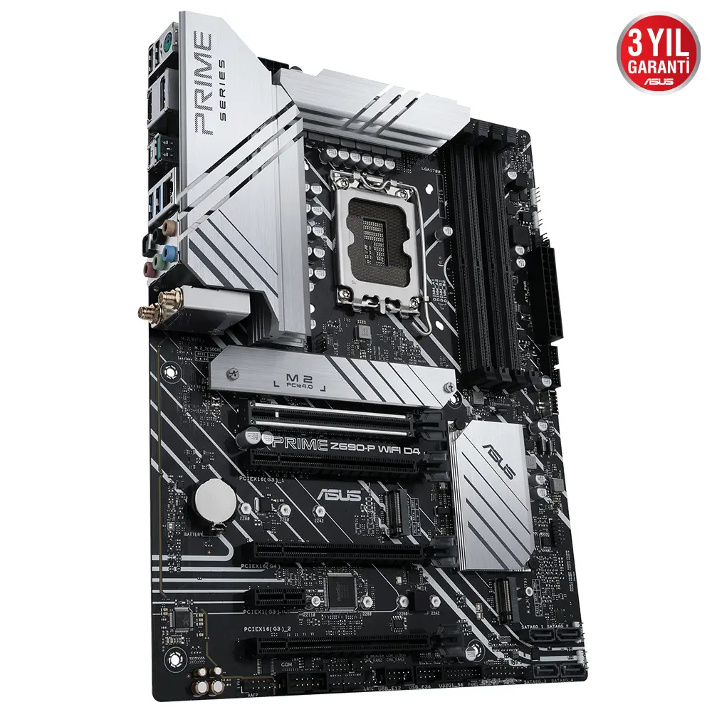 ASUS Prime Z690-P WIFI D4 Intel Z690 Soket 1700 DDR4 5333(OC)MHz ATX Gaming (Oyuncu) Anakart