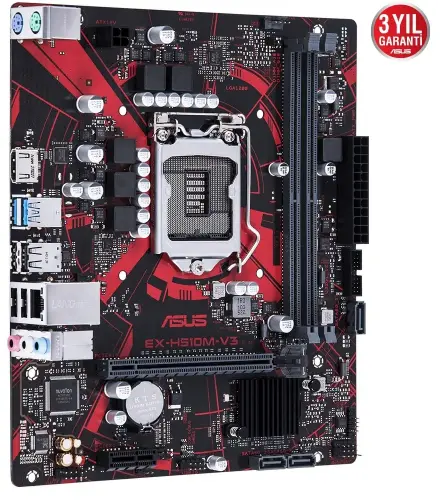 Asus EX-H510M-V3 Intel H510 Soket 1200 DDR4 3200(OC)MHz mATX Gaming (Oyuncu) Anakart