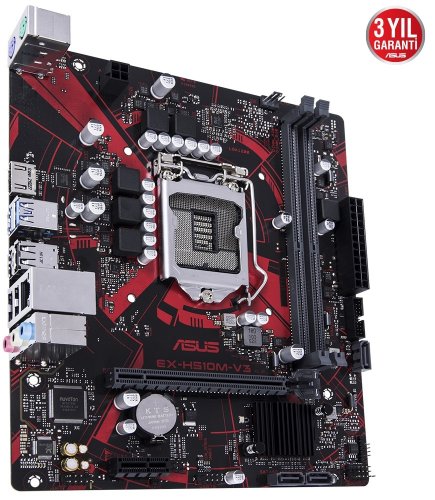 Asus EX-H510M-V3 Intel H510 Soket 1200 DDR4 3200(OC)MHz mATX Gaming (Oyuncu) Anakart