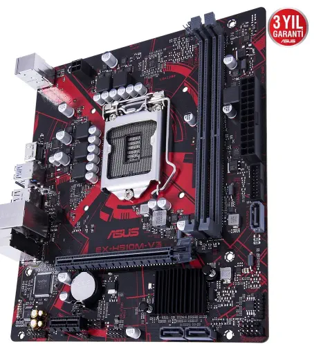 Asus EX-H510M-V3 Intel H510 Soket 1200 DDR4 3200(OC)MHz mATX Gaming (Oyuncu) Anakart