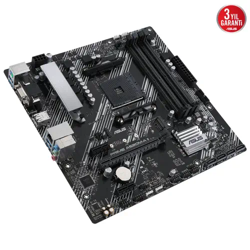 Asus Prime A520M-A II AMD A520 Soket AM4 DDR4 4866(OC)MHz mATX Gaming (Oyuncu) Anakart