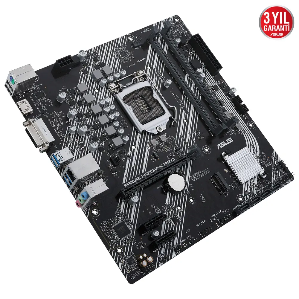 Asus Prime H410M-K R2.0 Intel H470 Soket 1200 DDR4 2933MHz mATX Gaming (Oyuncu) Anakart