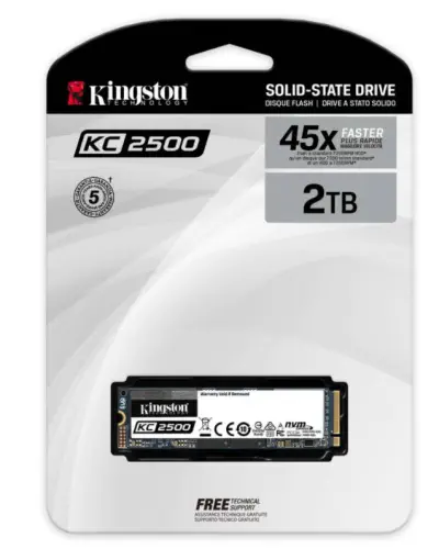 Kingston KC2500 SKC2500M8/2000G 2TB 3500/2900MB/s NVMe PCIe M.2 SSD Disk