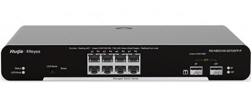 Reyee RG-NBS3100-8GT2SFP-P 8 Port Gigabit Yönetilebilir Switch