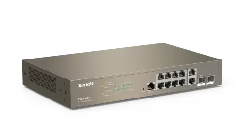 Tenda TEG5312F 10 Port Gigabit L3 Yönetilebilir Switch