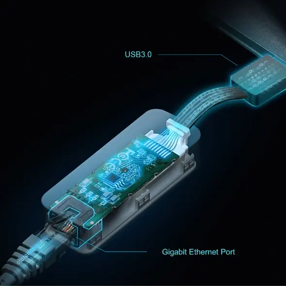 Tp-Link TL-UE305 USB 3.0 - RJ45 Gigabit Ethernet Ağ Adaptörü