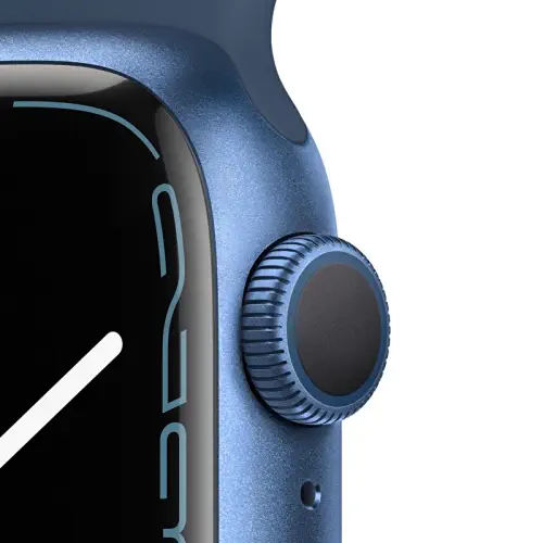 Apple Watch Series 7 GPS 41mm Mavi Alüminyum Kasa ve Abyss Mavi Spor Kordon - MKN13TU/A