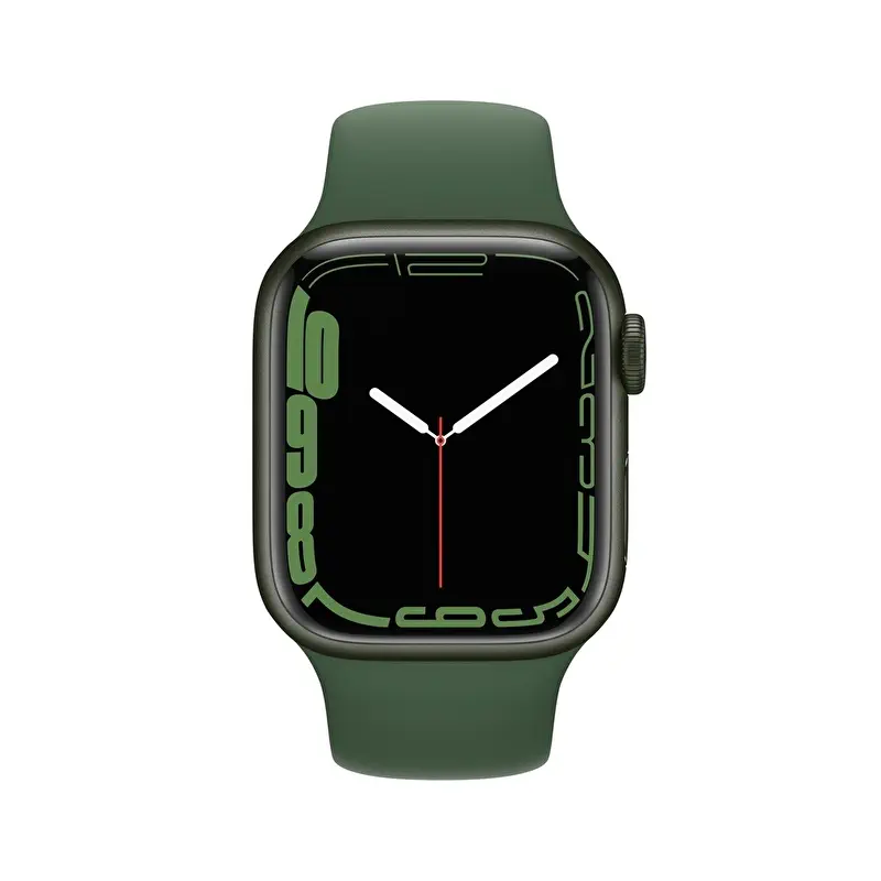 Apple Watch Series 7 GPS 41mm Yeşil Alüminyum Kasa ve Clover Spor Kordon - MKN03TU/A