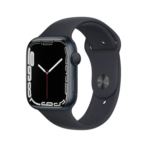 Apple Watch Series 7 GPS 45mm Gece Yarısı Alüminyum Kasa ve Gece Yarısı Spor Kordon - MKN53TU/A