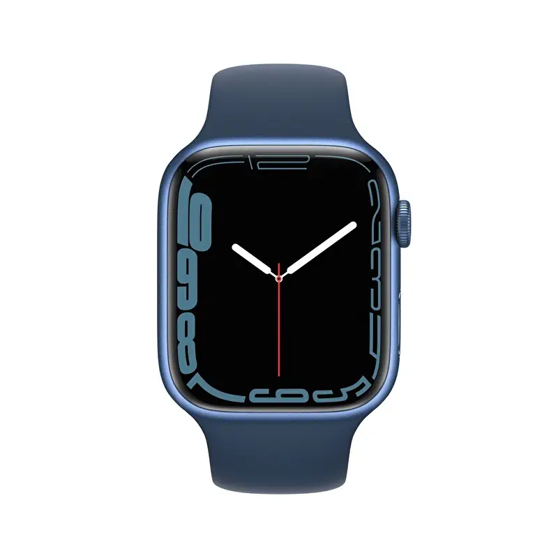 Apple Watch Series 7 GPS 45mm Mavi Alüminyum Kasa ve Abyss Mavi Spor Kordon - MKN83TU/A
