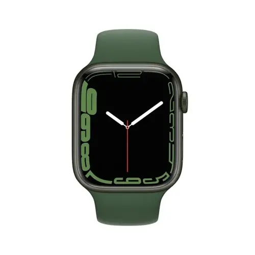 Apple Watch Series 7 GPS 45mm Yeşil Alüminyum Kasa ve Clover Spor Kordon - MKN73TU/A