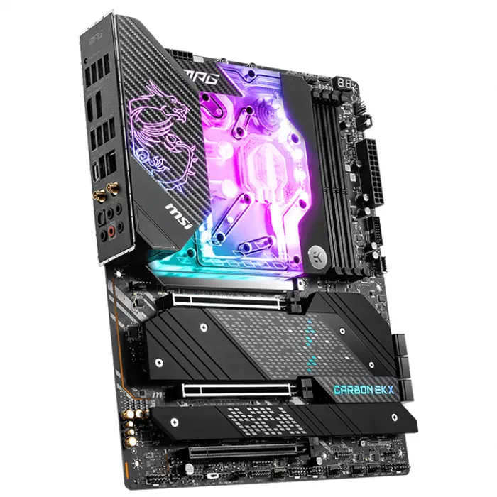 MSI MPG Z690 CARBON EK X Intel Z690 Soket 1700 DDR5 6666(OC)MHz ATX Gaming (Oyuncu) Anakart