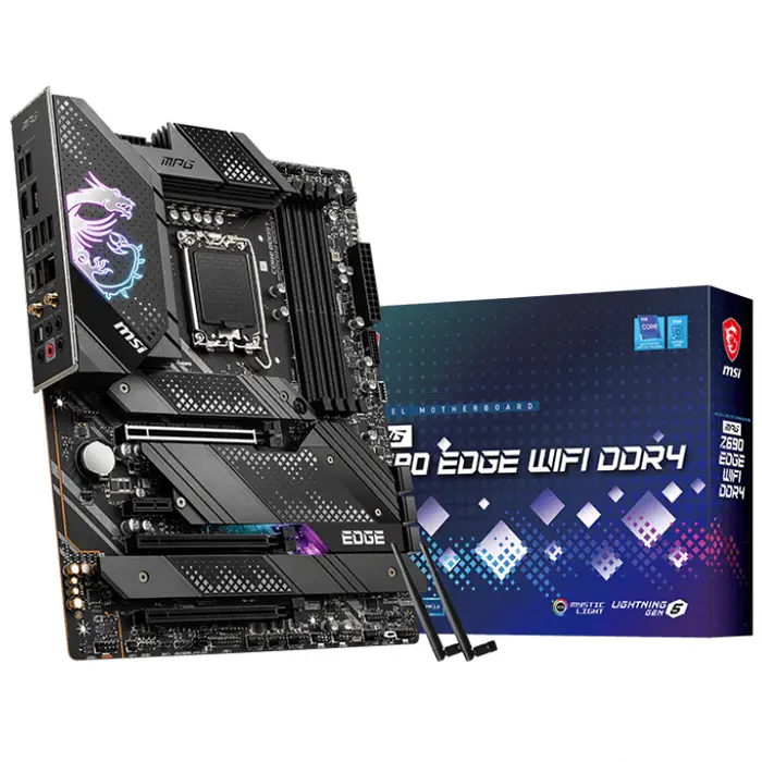MSI MPG Z690 EDGE WIFI DDR4 Intel Z690 Soket 1700 DDR4 5200(OC)MHz ATX Gaming (Oyuncu) Anakart