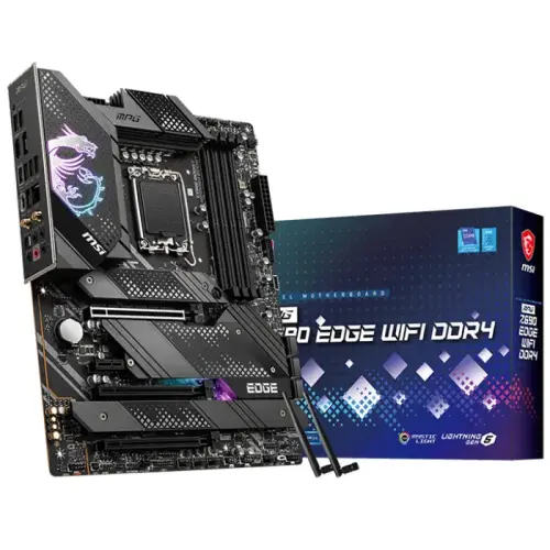 MSI MPG Z690 EDGE WIFI DDR4 Intel Z690 Soket 1700 DDR4 5200(OC)MHz ATX Gaming (Oyuncu) Anakart