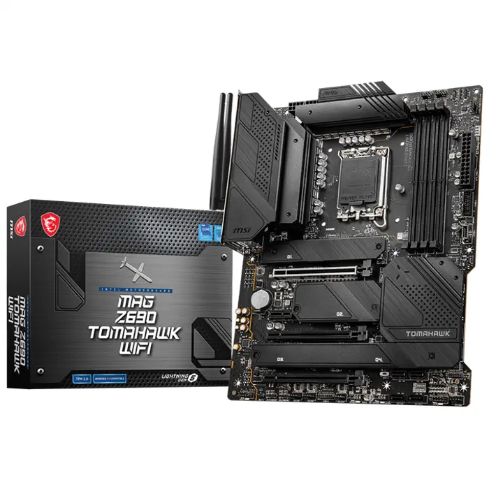 MSI MAG Z690 TOMAHAWK WIFI Intel Z690 Soket 1700 DDR5 6400(OC)MHz ATX Gaming (Oyuncu) Anakart