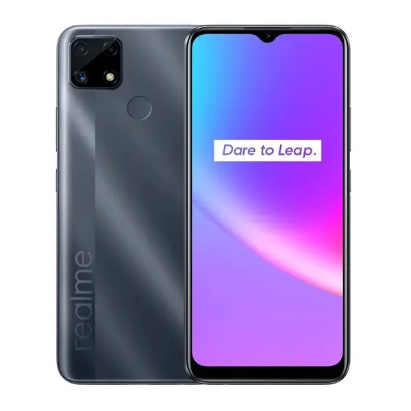 Realme C25 64GB 4GB RAM Siyah Cep Telefonu – Realme Türkiye Garantili