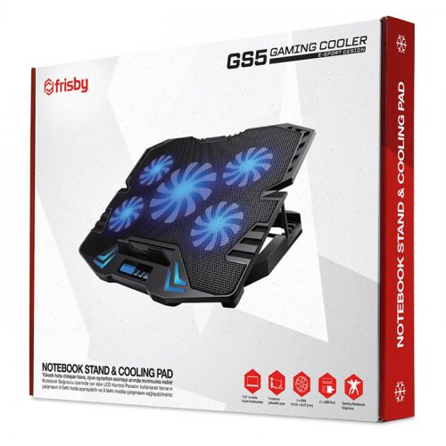 Frisby GS5 FNC-5232ST 5xFan 2xUSB 15.6” Gaming Notebook Soğutucu
