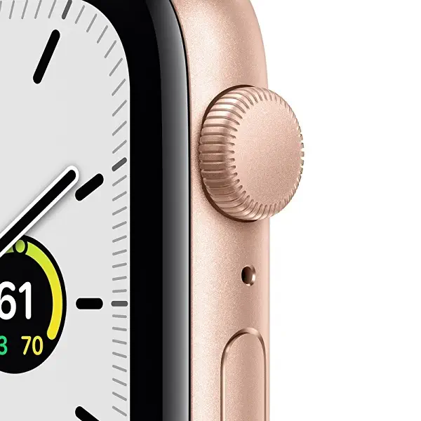 Apple Watch SE GPS 44mm Altın Alüminyum Kasa ve Yıldız Işığı Spor Kordon MKQ53TU/A