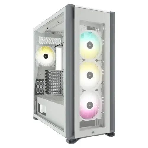 Corsair iCUE 7000X RGB CC-9011227-WW USB 3.1 Type-C Temperli Cam Beyaz E-ATX Full-Tower Gaming (Oyuncu) Kasa