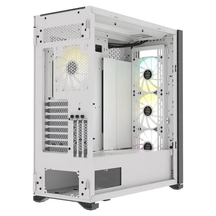 Corsair iCUE 7000X RGB CC-9011227-WW USB 3.1 Type-C Temperli Cam Beyaz E-ATX Full-Tower Gaming (Oyuncu) Kasa