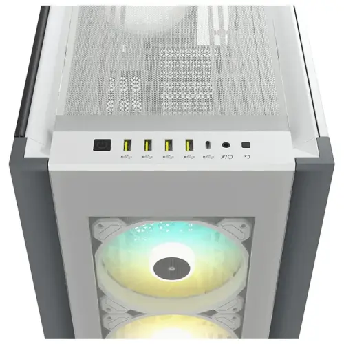 Corsair iCUE 7000X RGB CC-9011227-WW USB 3.1 Type-C Temperli Cam Beyaz E-ATX Full-Tower Gaming (Oyuncu) Kasa