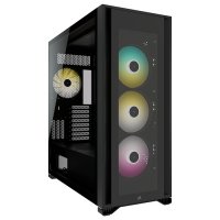 Corsair iCUE 7000X RGB CC-9011226-WW USB 3.1 Type-C Temperli Cam Siyah E-ATX Full-Tower Gaming (Oyuncu) Kasa