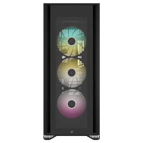 Corsair iCUE 7000X RGB CC-9011226-WW USB 3.1 Type-C Temperli Cam Siyah E-ATX Full-Tower Gaming (Oyuncu) Kasa