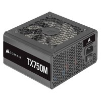 Corsair TX-M Serisi (2021) TX750M CP-9020230-EU 750W 80 Plus Gold Yarı Modüler Siyah Power Supply