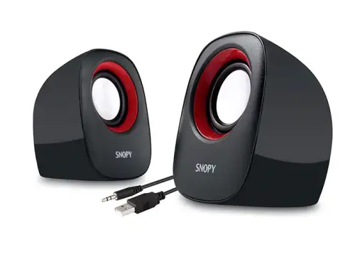 Snopy SN-120 2.0 Siyah/Kırmızı USB Speaker