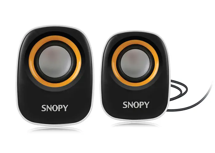Snopy SN-120 2.0 Beyaz/Sarı USB Speaker