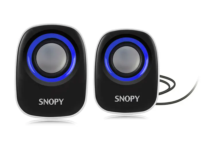 Snopy SN-120 2.0 Beyaz/Mavi USB Speaker