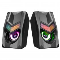 Snopy SN-X25 2.0 Multimedia RGB Işıklı 3Wx2 Siyah USB Speaker