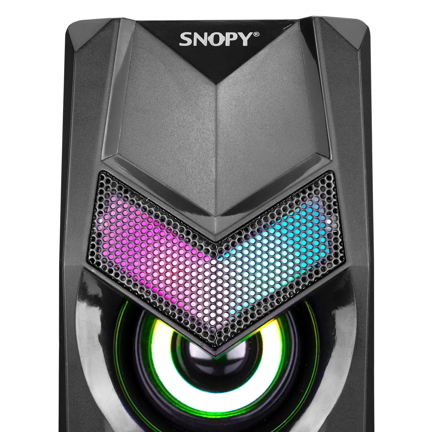 Snopy SN-X25 2.0 Multimedia RGB Işıklı 3Wx2 Siyah USB Speaker