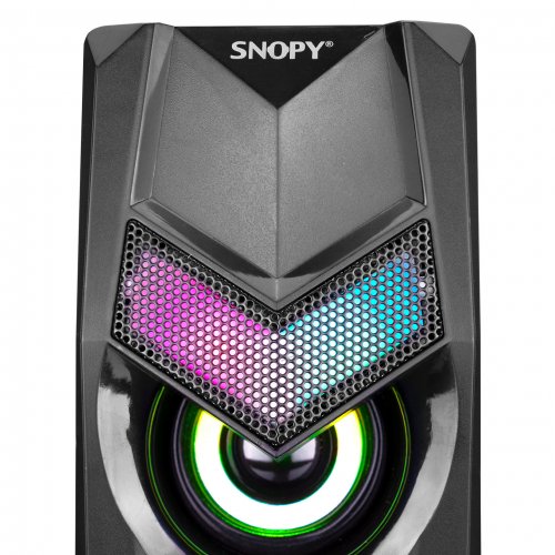 Snopy SN-X25 2.0 Multimedia RGB Işıklı 3Wx2 Siyah USB Speaker